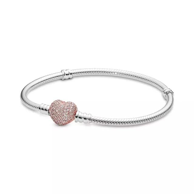 Brazalete corazón rosa