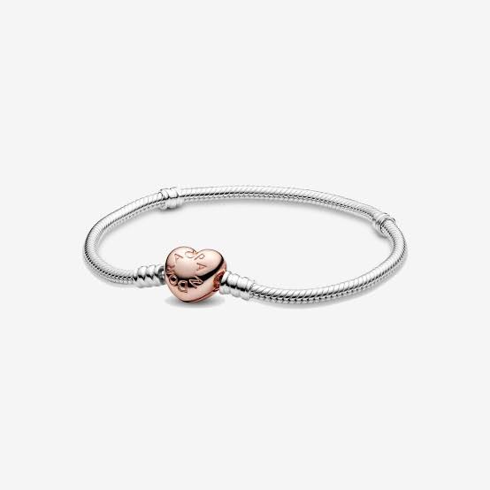 Brazalete corazon rose gold